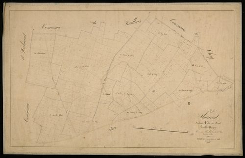 Plan du cadastre napoléonien - Flaucourt : Nord (Le), A