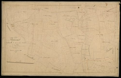 Plan du cadastre napoléonien - Flaucourt : Barleux, C