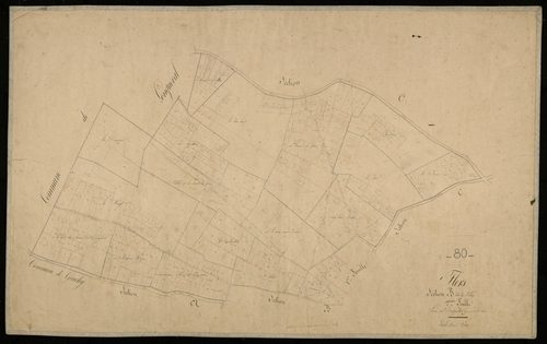 Plan du cadastre napoléonien - Flers : Village (Le), B2