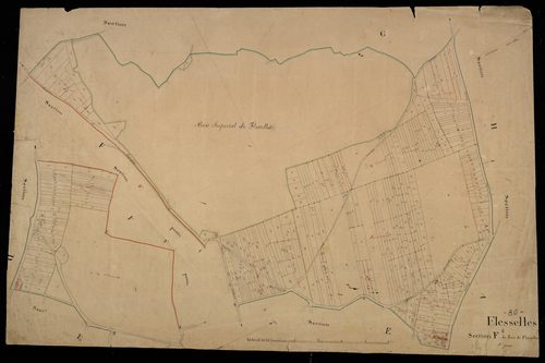 Plan du cadastre napoléonien - Flesselles : Bois de Flesselles (Le), F1