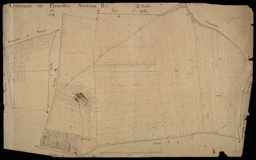Plan du cadastre napoléonien - Flesselles : B2