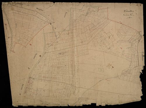Plan du cadastre napoléonien - Flesselles : A