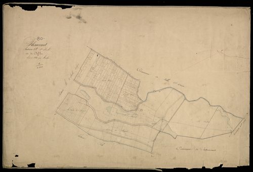 Plan du cadastre napoléonien - Flixecourt : Chef-lieu (Le), A1