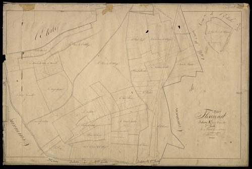 Plan du cadastre napoléonien - Flixecourt : Bout de Ville (Le), E1