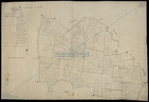Plan du cadastre napoléonien - Folies (Folie) : A