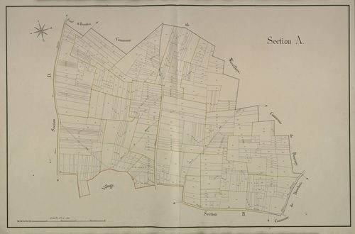 Plan du cadastre napoléonien - Folies (Follie) : A