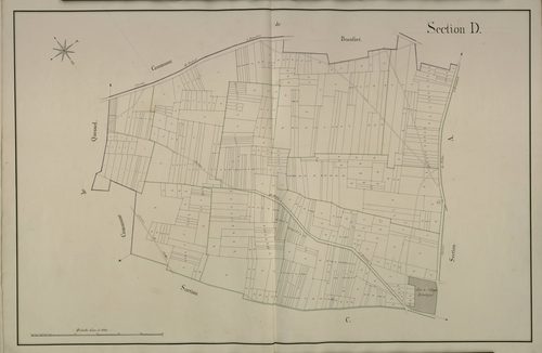 Plan du cadastre napoléonien - Folies (Follie) : D
