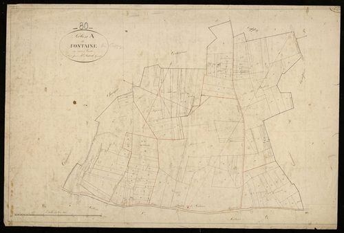 Plan du cadastre napoléonien - Fontaine-Les-Cappy (Fontaine) : A