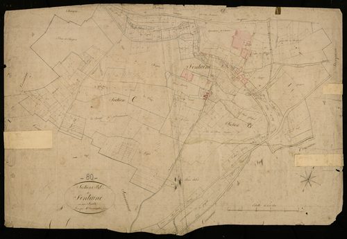 Plan du cadastre napoléonien - Fontaine-Les-Cappy (Fontaine) : B et C