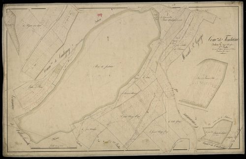 Plan du cadastre napoléonien - Fontaine-sous-Montdidier (Fontaine) : Belle Assise, C2 et parties développées de la section C2