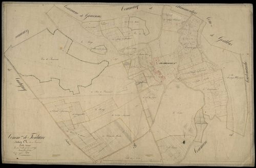 Plan du cadastre napoléonien - Fontaine-sous-Montdidier (Fontaine) : Framicourt, A