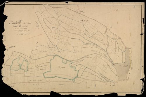 Plan du cadastre napoléonien - Fontaine-sur-Somme (Fontaine sur Somme) : Vallée Martias (La), D