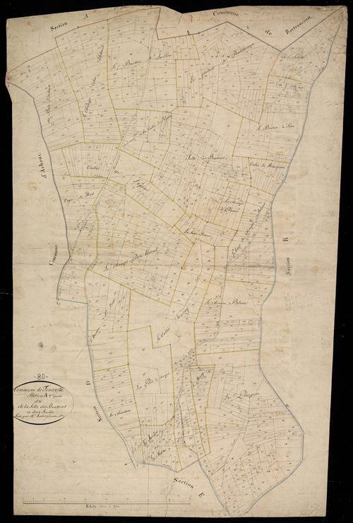 Plan du cadastre napoléonien - Forceville : Solle des Buissons (La), A2