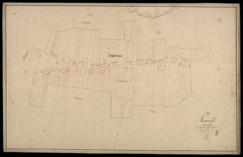 Plan du cadastre napoléonien - Forceville-en-Vimeu (Forceville) : Chef-lieu (Le), A développement