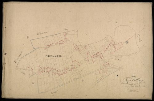Plan du cadastre napoléonien - Forest-L'abbaye (Forêt l'Abbaye) : Chef-lieu (Le), A2