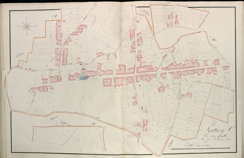 Plan du cadastre napoléonien - Atlas cantonal - Foucaucourt-en-Santerre (Foucaucourt) : Chef Lieu (Le), C