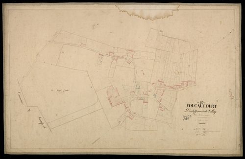 Plan du cadastre napoléonien - Foucaucourt-Hors-Nesles (Foucaucourt) : développement du village