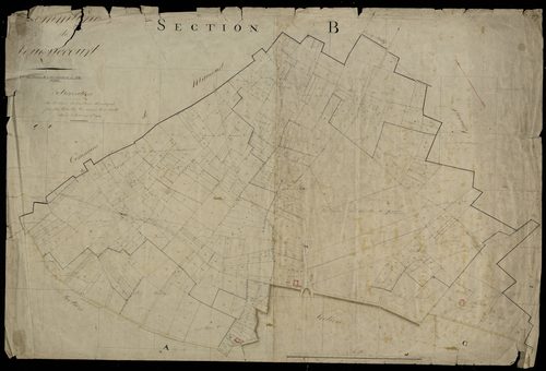 Plan du cadastre napoléonien - Fouquescourt (Fouquecourt) : Moulin de Pierre (Le), B