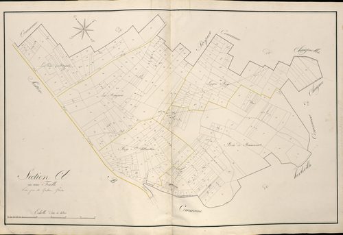 Plan du cadastre napoléonien - Atlas cantonal - Framerville-Rainecourt (Rainecourt) : A