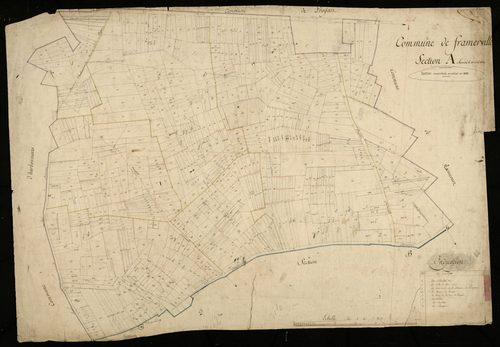 Plan du cadastre napoléonien - Framerville-Rainecourt (Framerville) : A