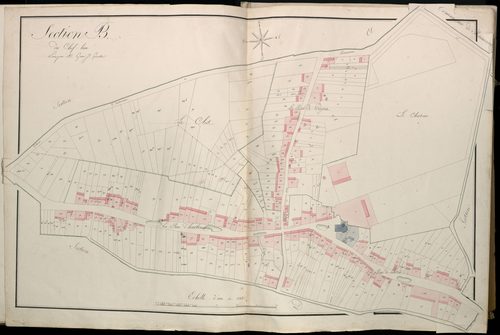Plan du cadastre napoléonien - Atlas cantonal - Framerville-Rainecourt (Frameville) : Chef Lieu (Le), B