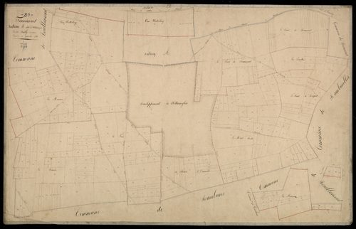 Plan du cadastre napoléonien - Framicourt : Wittaineglise, B