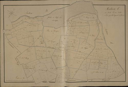 Plan du cadastre napoléonien - Francieres : Sud (Le), C