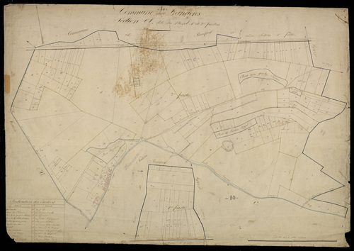 Plan du cadastre napoléonien - Francieres : A