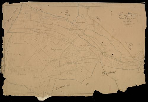 Plan du cadastre napoléonien - Franqueville : Plaine (La), C2
