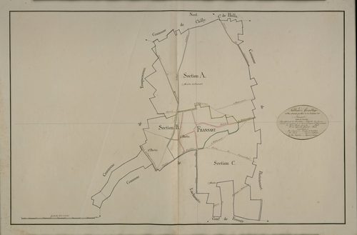 Plan du cadastre napoléonien - Fransart : tableau d'assemblage