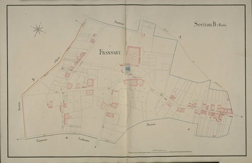 Plan du cadastre napoléonien - Fransart : Fransart, B1