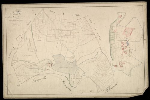 Plan du cadastre napoléonien - Fransu : Houdencourt, B