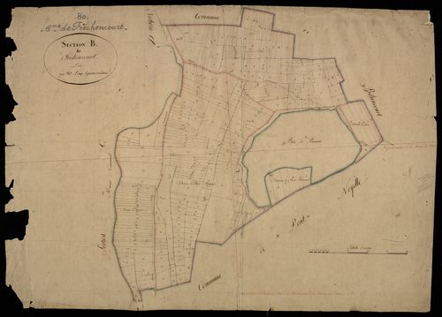 Plan du cadastre napoléonien - Frechencourt : B