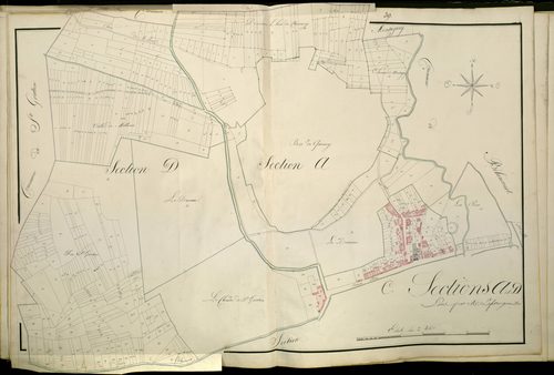 Plan du cadastre napoléonien - Atlas cantonal - Frechencourt : A et D