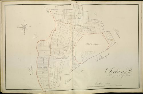 Plan du cadastre napoléonien - Atlas cantonal - Frechencourt : B