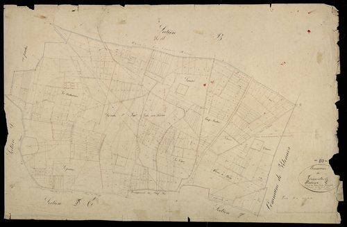 Plan du cadastre napoléonien - Fremontiers (Frémontier) : Vallée de la Bosselette (La), C