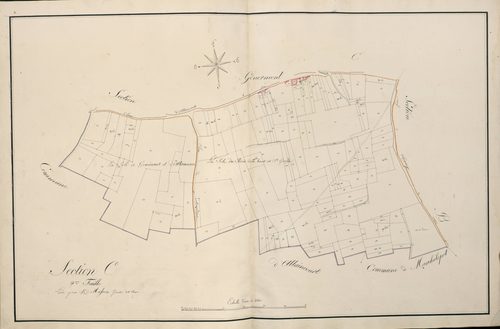 Plan du cadastre napoléonien - Atlas cantonal - Fresnes-Mazancourt (Fresne) : C2