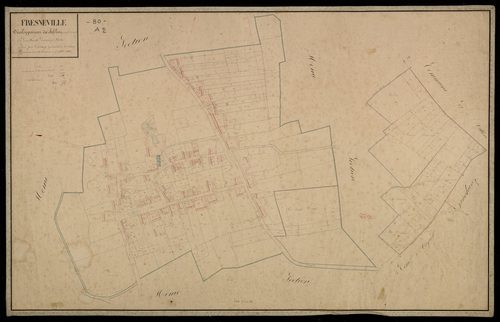 Plan du cadastre napoléonien - Fresneville : Chef-lieu (Le), A2