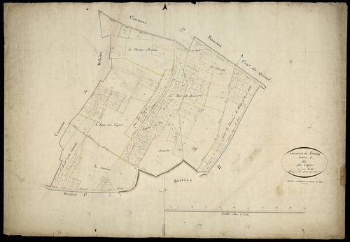 Plan du cadastre napoléonien - Fresnoy-en-Chaussée (Fresnoy) : Vignes (Les), A