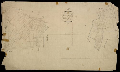Plan du cadastre napoléonien - Fressenneville : A2 et D3