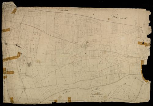 Plan du cadastre napoléonien - Fressenneville : B