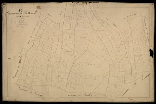 Plan du cadastre napoléonien - Frettemeule (Frettemolle) : Village (Le), C1