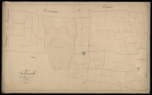 Plan du cadastre napoléonien - Frettemeule (Frettemeulle) : Frettemeulle, B1