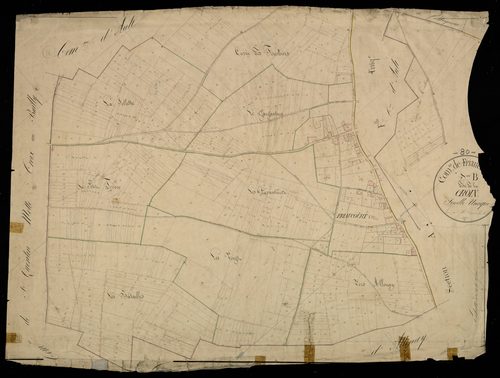 Plan du cadastre napoléonien - Friaucourt : Croix (La), B