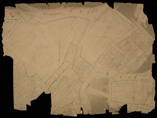 Plan du cadastre napoléonien - Fricamps : Bois de Fricamps (Le), A