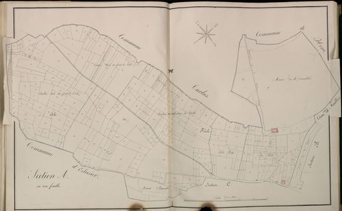 Plan du cadastre napoléonien - Atlas cantonal - Frise : A