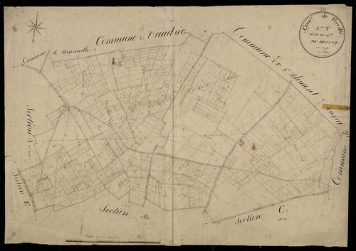 Plan du cadastre napoléonien - Friville-Escarbotin (Friville) : Hameau de Belloy (Le), A1