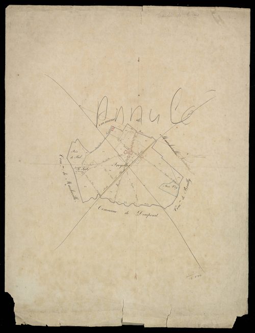 Plan du cadastre napoléonien - Froyelles : tableau d'assemblage