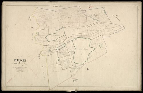 Plan du cadastre napoléonien - Frucourt : Moigny (Le), A