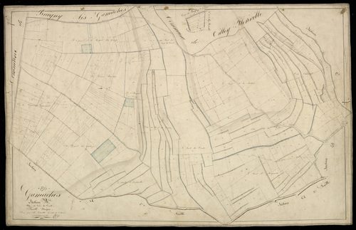 Plan du cadastre napoléonien - Gamaches : Fond du Comte (Le), B